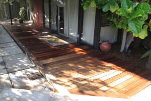 Landscaping Pressure Washing Wood Patio - Landscaping