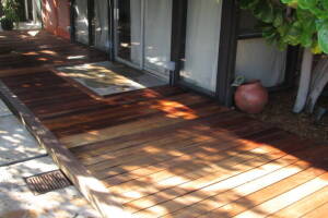 Landscaping Pressure Washing Wood Patio - Landscaping