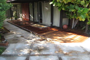 Landscaping Pressure Washing Wood Patio - Landscaping