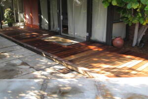 Landscaping Pressure Washing Wood Patio - Landscaping