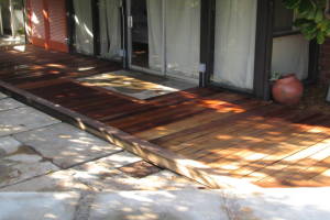 Landscaping Pressure Washing Wood Patio - Landscaping