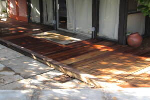 Landscaping Pressure Washing Wood Patio - Landscaping