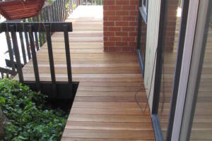 Landscaping Pressure Washing Wood Patio - Landscaping