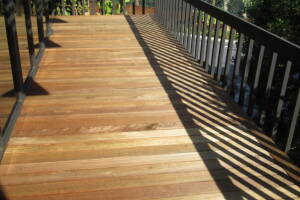 Landscaping Pressure Washing Wood Patio - Landscaping
