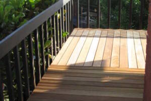 Landscaping Pressure Washing Wood Patio - Landscaping