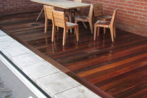 Landscaping Pressure Washing Wood Patio - Landscaping