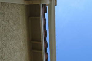 Landscaping Rain Gutter Bent Reattach - Landscaping