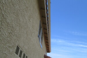 Landscaping Rain Gutter Bent Reattach - Landscaping