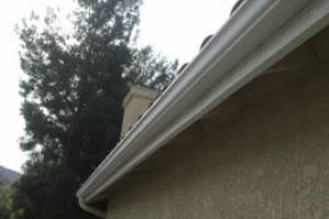 Landscaping Rain Gutter Bent Reattach - Landscaping