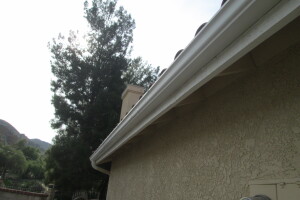 Landscaping Rain Gutter Bent Reattach - Landscaping