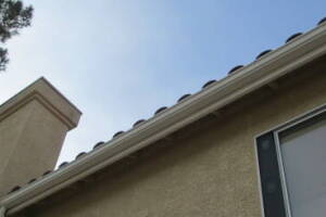Landscaping Rain Gutter Bent Reattach - Landscaping