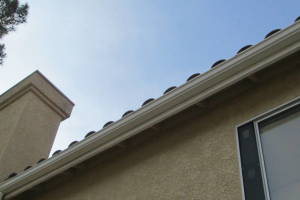 Landscaping Rain Gutter Bent Reattach - Landscaping