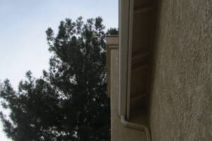 Landscaping Rain Gutter Bent Reattach - Landscaping