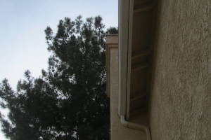Landscaping Rain Gutter Bent Reattach - Landscaping