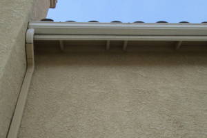 Landscaping Rain Gutter Bent Reattach - Landscaping