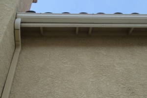 Landscaping Rain Gutter Bent Reattach - Landscaping
