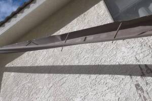 Landscaping Rain Gutter Bent Repair - Landscaping