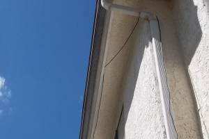 Landscaping Rain Gutter Bent Repair - Landscaping