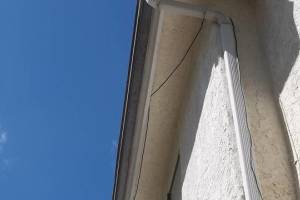 Landscaping Rain Gutter Bent Repair - Landscaping