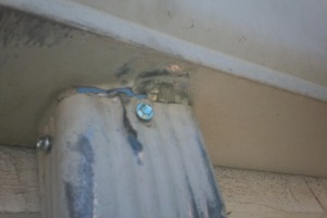 Landscaping Rain Gutter Broken Repair - Landscaping