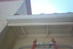 Landscaping Rain Gutter Broken Repair - Landscaping