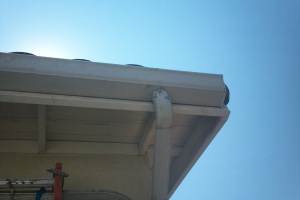 Landscaping Rain Gutter Broken Repair - Landscaping