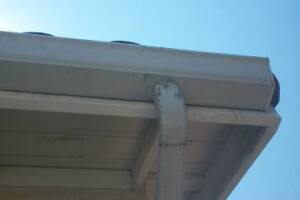 Landscaping Rain Gutter Broken Repair - Landscaping