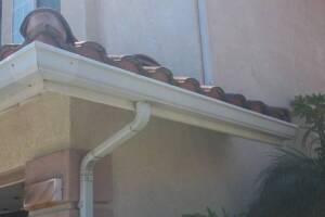 Landscaping Rain Gutter Broken Repair - Landscaping