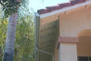 Landscaping Rain Gutter Broken Repair - Landscaping