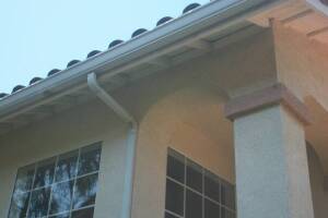 Landscaping Rain Gutter Broken Repair - Landscaping