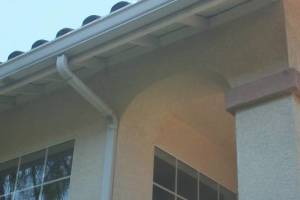 Landscaping Rain Gutter Broken Repair - Landscaping