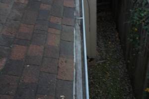 Landscaping Rain Gutter Cleaning Dirt Debris - Landscaping