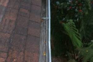 Landscaping Rain Gutter Cleaning Dirt Debris - Landscaping