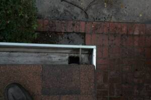Landscaping Rain Gutter Cleaning Dirt Debris - Landscaping