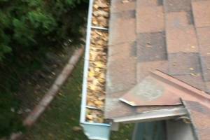 Landscaping Rain Gutter Cleaning Dirt Debris - Landscaping