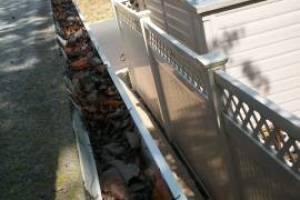 Landscaping Rain Gutter Cleaning Leaves - Landscaping