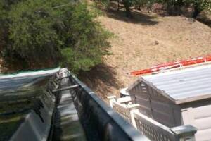 Landscaping Rain Gutter Cleaning Leaves - Landscaping