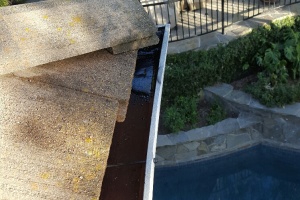 Landscaping Rain Gutter Debris Cleaning - Landscaping