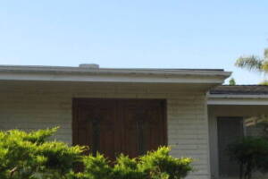 Landscaping Rain Gutter Leaves Debris Cleaning - Landscaping