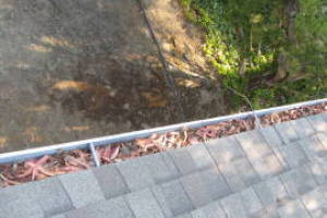 Landscaping Rain Gutter Leaves Debris Cleaning - Landscaping