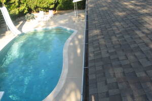 Landscaping Rain Gutter Leaves Debris Cleaning - Landscaping