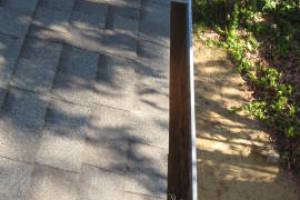 Landscaping Rain Gutter Leaves Debris Cleaning - Landscaping