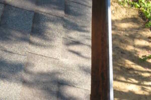 Landscaping Rain Gutter Leaves Debris Cleaning - Landscaping