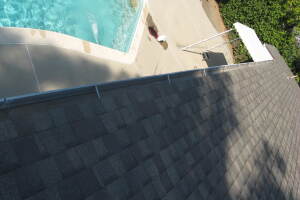 Landscaping Rain Gutter Leaves Debris Cleaning - Landscaping