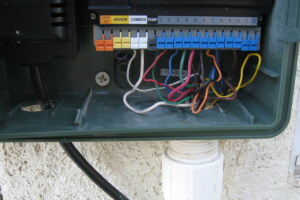 Landscaping Sprinkler Wiring Timer Replace - Landscaping