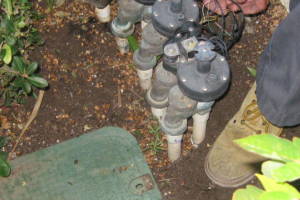 Landscaping Sprinkler Wiring Timer Replace - Landscaping