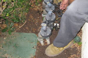 Landscaping Sprinkler Wiring Timer Replace - Landscaping