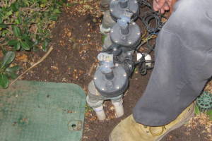 Landscaping Sprinkler Wiring Timer Replace - Landscaping
