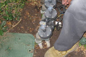 Landscaping Sprinkler Wiring Timer Replace - Landscaping