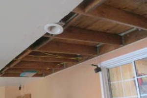 Painting Drywall Ceiling Livingroom Repair - Painting
